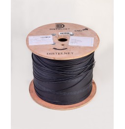 O.F. drop 2wires, with messenger, G-657-A1, LSZH, black, .062 Miles/roll