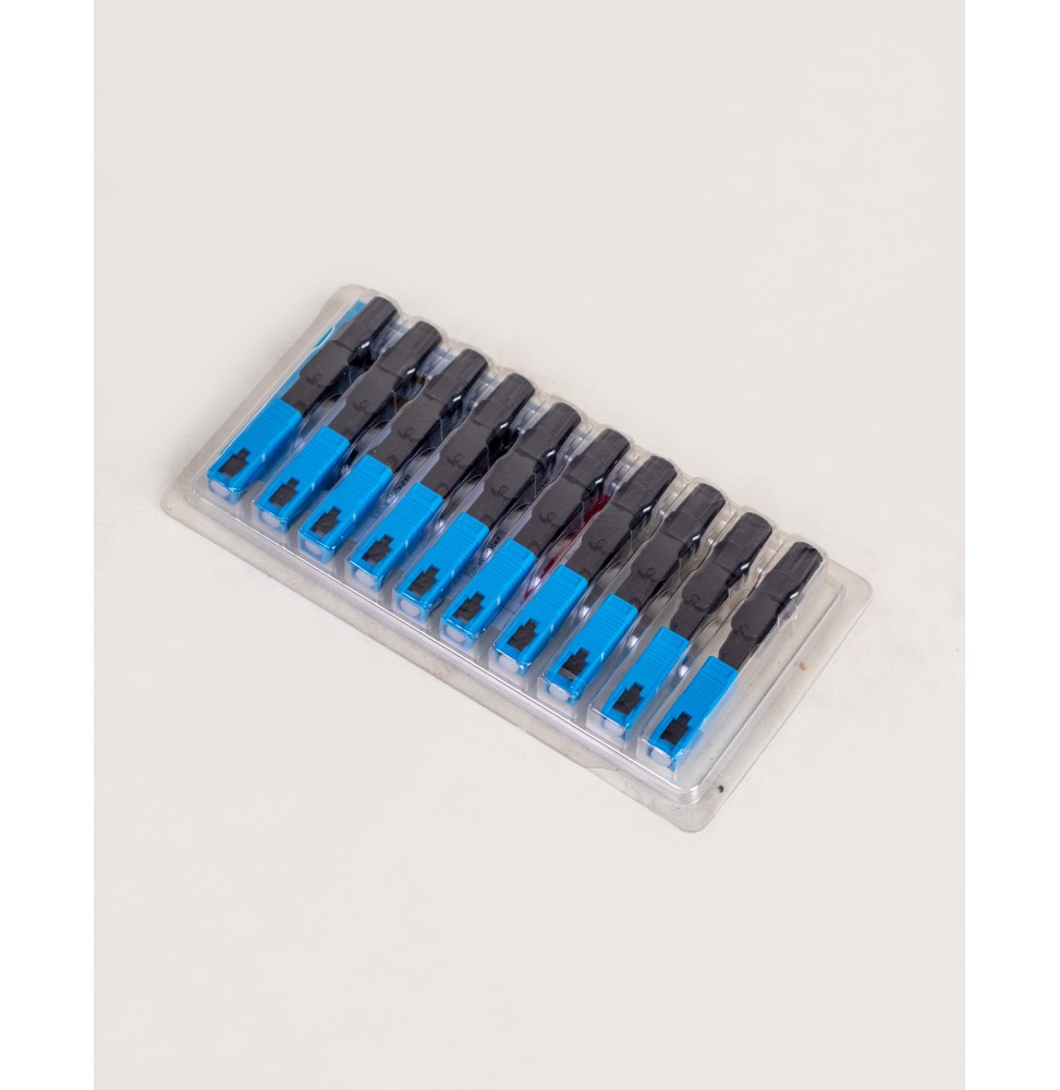 SC/UPC Thread Type Mechanical Connector (BLUE) pack x10 units.